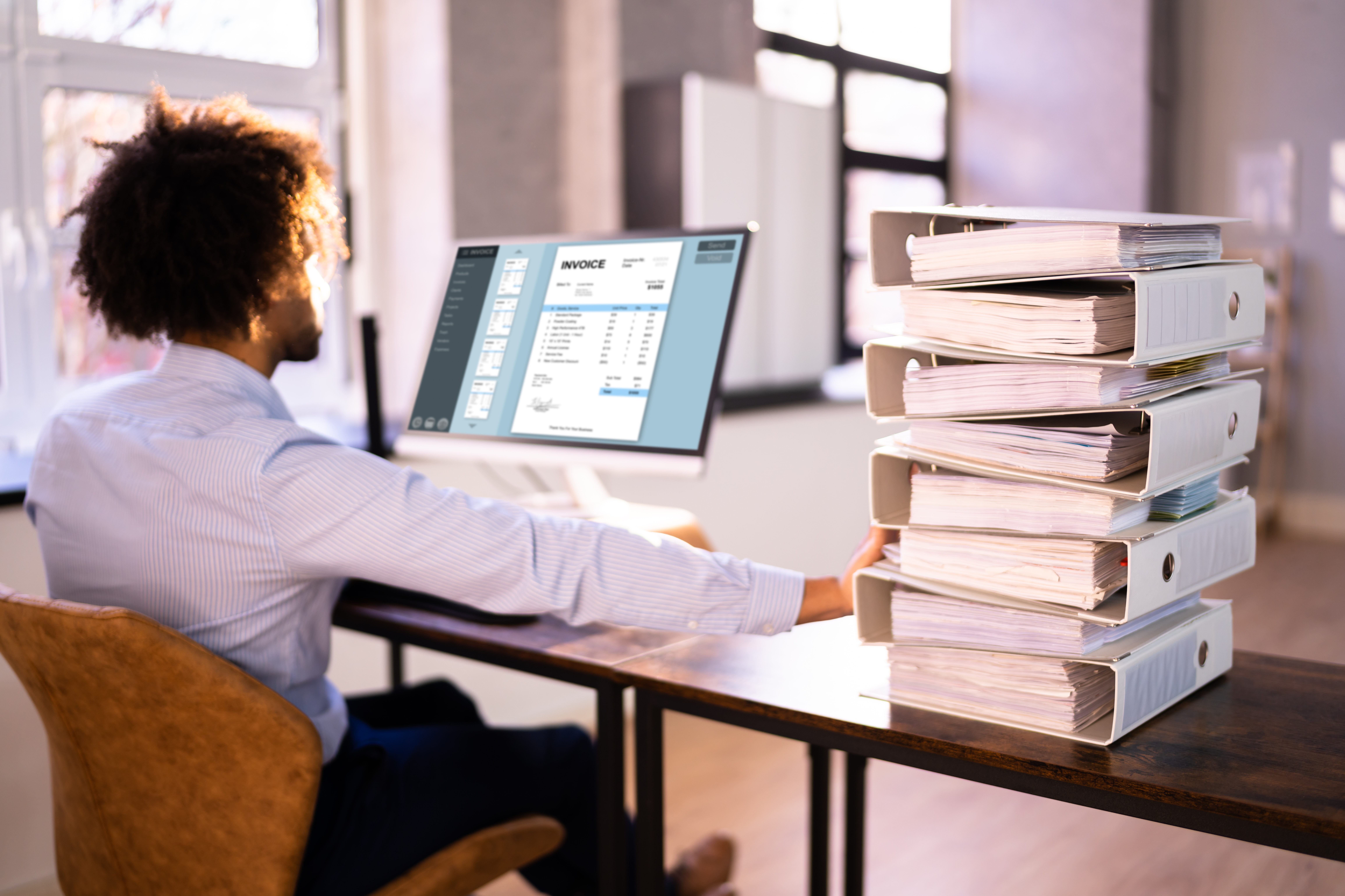 Digital Transformation Accountant Using E Invoice Tax Document Software